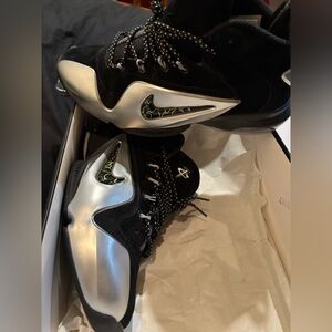 Nike Zoom Penny VI Black Metallic Silver Sneakers